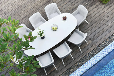 8 Seat Oval Dining Table