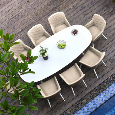 8 Seat Oval Dining Table
