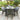 Zest 8 Seat Rectangular Dining Set with Firepit Table