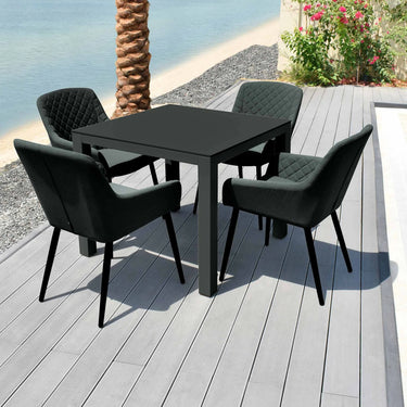 Zest 4 Seat Square Dining Set