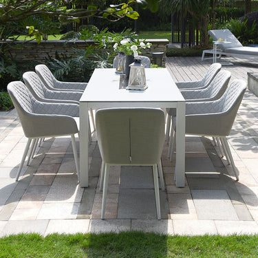 Zest 8 Seat Rectangular Dining Set