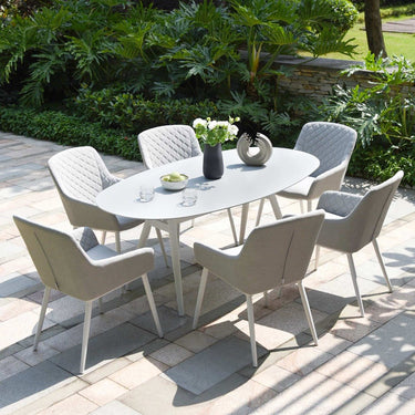 Zest 6 Seat Oval Dining Set
