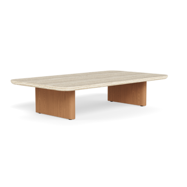 Victoria Teak Coffee Table - angled view