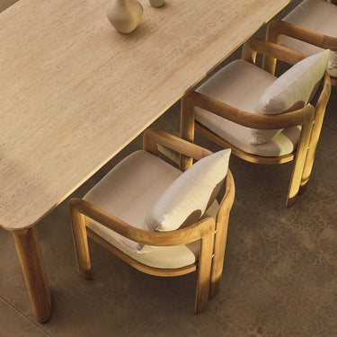 Chloe Teak Rectangle Dining Table