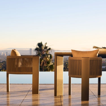 Palm Beach Aluminum Rectangle Dining Table
