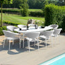 Pebble 8 Seat Oval Dining Set