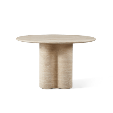 Porto Travertine Round Dining Table 48 inch