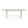 Victoria Aluminum Stone Dining Table 81 inch